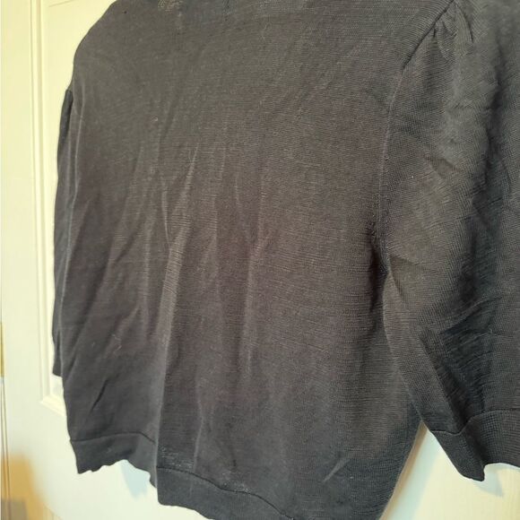 Ralph Lauren Black Cardigan Sweater with Open Front - Picture 5 of 5